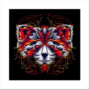 red panda gift Posters and Art